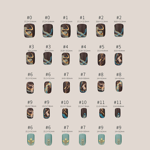 Nine-Colored Deer King Jataka Artificial Nails Nine-Colored Deer King Jataka Artificial Nails